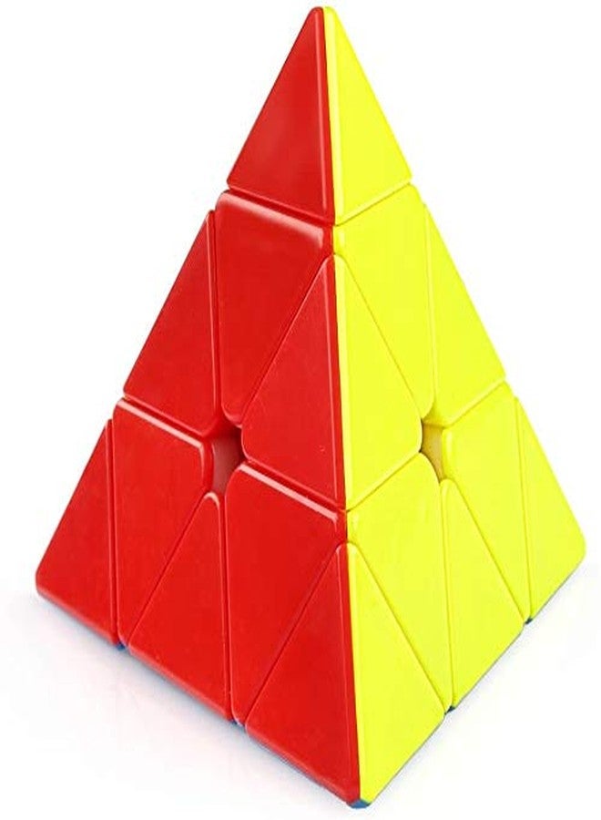 Authfort Qiming High Speed Pyraminx Stickerless Triangle Cube Puzzle (1 Pieces) - Image 3